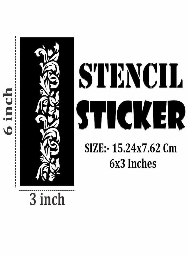 ORDERSHOCK DIY Mehndi Art Sticker Sheets for Beginners for Kids & Adults Both Sticker - Image 4